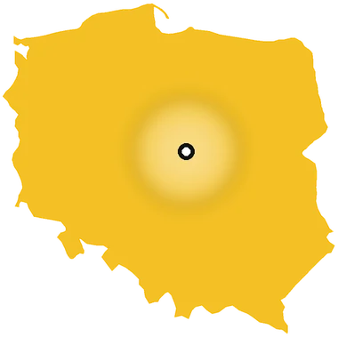 Mapa Polski - zasięg działania ZP Complex